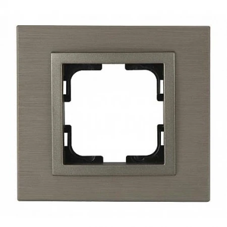 Рамка 1-постовая Mono Electric Style Aluminium бронза 107-810000-160