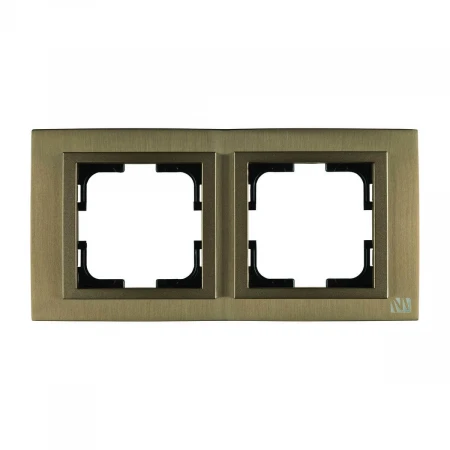 Рамка 2-постовая Mono Electric Chrome бронза 106-430000-161