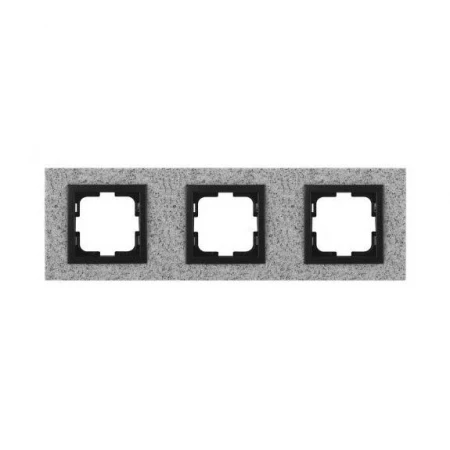 Рамка 3-постовая Mono Electric Style Granit белый гранит 107-600000-162