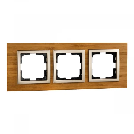 Рамка 3-постовая Mono Electric Style бамбук 107-530000-162