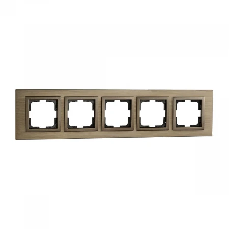 Рамка 5-постовая Mono Electric Style Aluminium бронза 107-810000-164