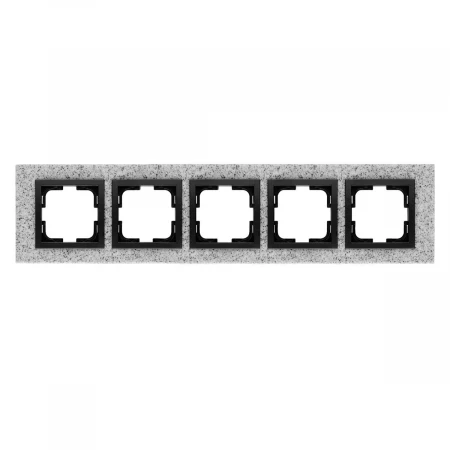 Рамка 5-постовая Mono Electric Style Granit белый гранит 107-600000-164
