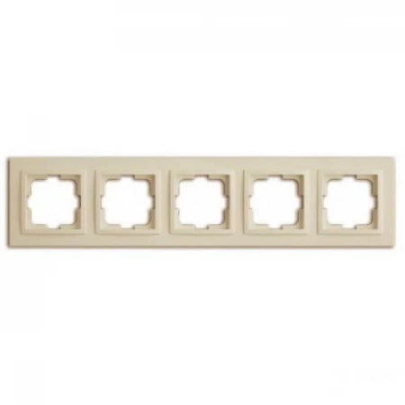 Рамка 5-постовая Mono Electric Despina крем 102-170000-164