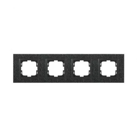 Рамка 4-постовая Mono Electric Style Granit чёрный гранит 107-610000-163