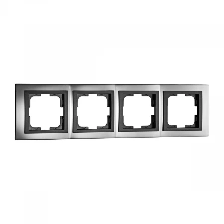 Рамка 4-постовая Mono Electric Chrome графит 106-420000-163