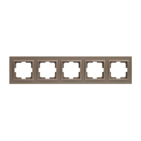 Рамка 5-постовая Mono Electric Despina бронза 102-230000-164