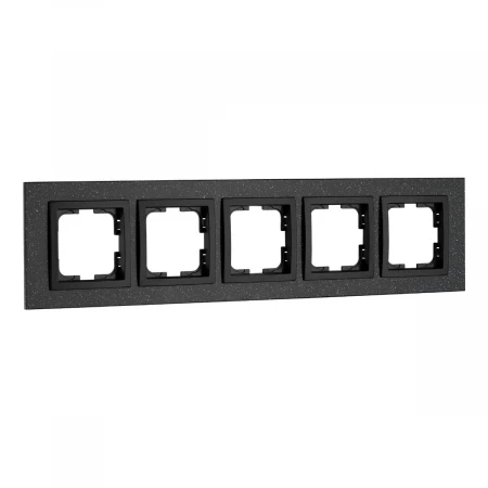 Рамка 5-постовая Mono Electric Style Granit чёрный гранит 107-610000-164