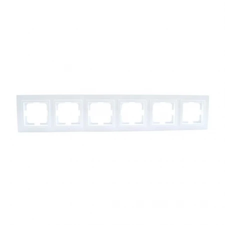 Рамка 6-постовая Mono Electric Despina жемчуг 102-250000-166