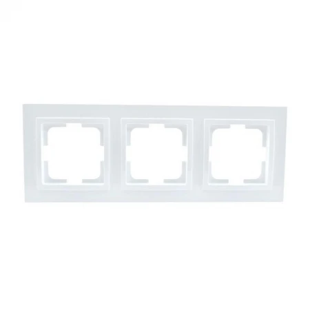 Рамка 3-постовая Mono Electric Despina жемчуг 102-250000-162