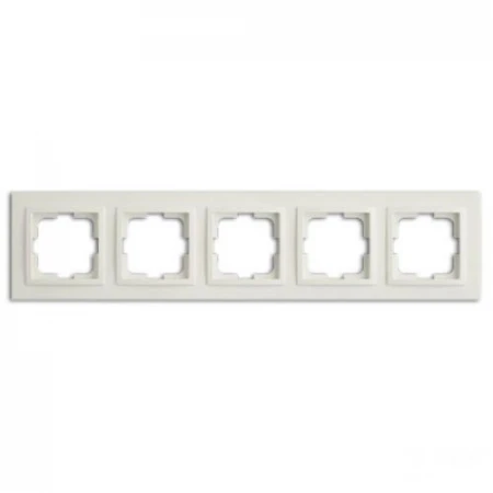 Рамка 5-постовая Mono Electric Despina слоновая кость 102-010000-164