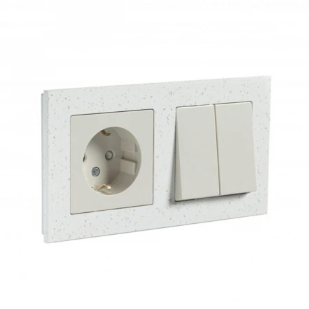 Рамка 2-постовая Systeme Electric AtlasDesign Nature крем роял ATN343102