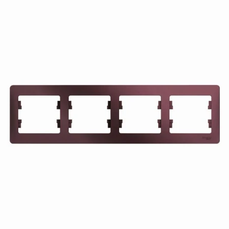 Рамка 4-постовая Systeme Electric Glossa баклажановая GSL001104