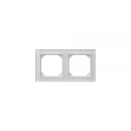 Рамка 2-постовая Liregus Epsilon стекло белое матовое 28-231
