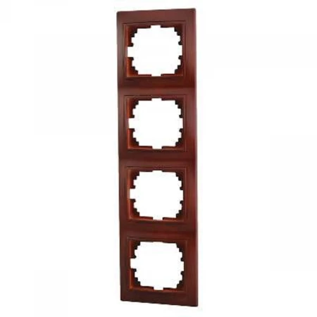 Рамка 4-ая вертикальная Lezard Mira вишня 701-0601-154