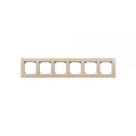 Рамка 6-постовая Liregus Epsilon дуб беленный 28-2246