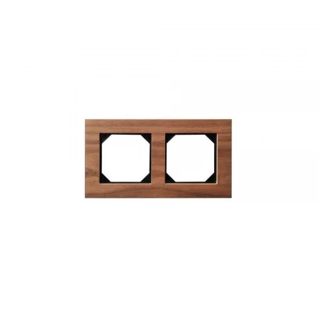 Рамка 2-постовая Liregus Epsilon орех 28-2252