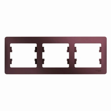 Рамка 3-постовая Systeme Electric Glossa баклажановая GSL001103