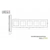 Рамка 5-постовая Liregus Epsilon сталь 28-2275 Рамка 5-постовая Liregus Epsilon сталь 28-2275