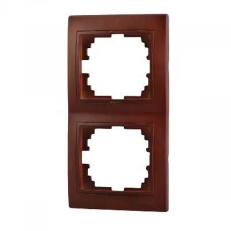 Рамка 2-ая вертикальная Lezard Mira вишня 701-0601-152