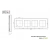 Рамка 4-постовая Liregus Epsilon сталь 28-2274 Рамка 4-постовая Liregus Epsilon сталь 28-2274