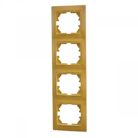 Рамка 4-ая вертикальная Lezard Mira ольха 701-0701-154