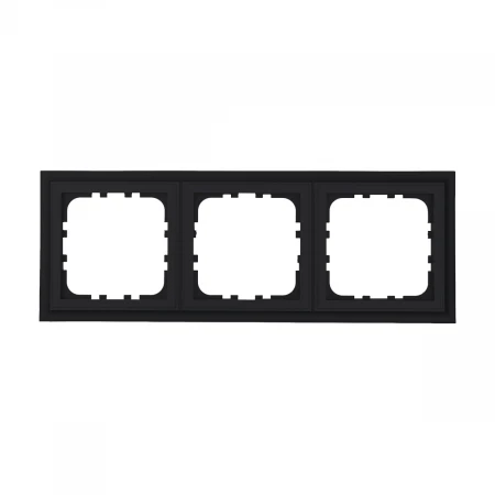 Рамка LK Studio 3-постовая (черный бархат) CLASSIC 894308-1