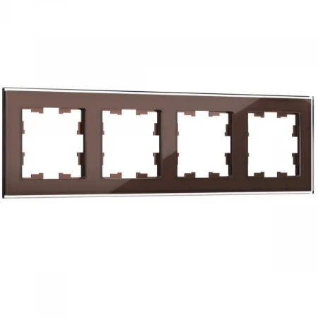 Рамка 4-постовая IEK Brite РУ-4-2-БрТБ темная бронза BR-M42-G-K45