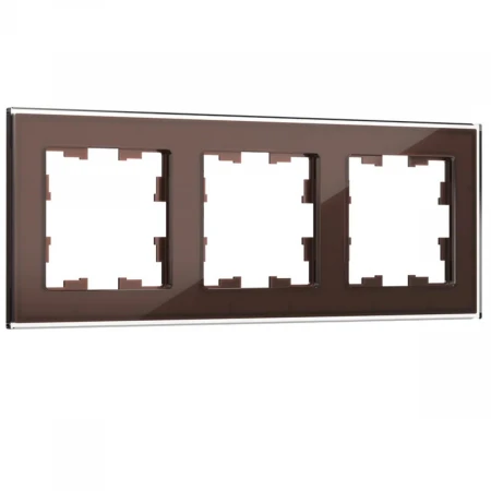 Рамка 3-постовая IEK Brite РУ-3-2-БрТБ темная бронза BR-M32-G-K45