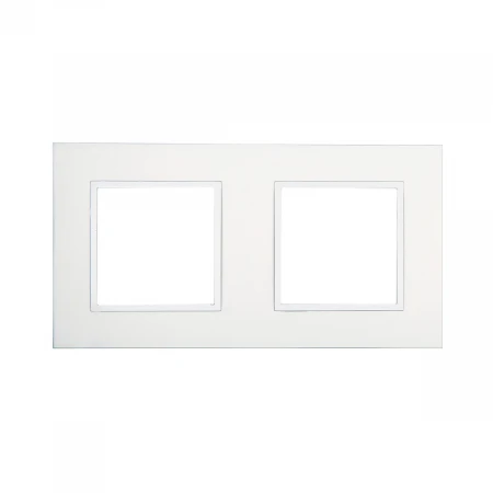 Рамка LK Studio 2-постовая из натурального анодированного алюминия LK45 854223-1