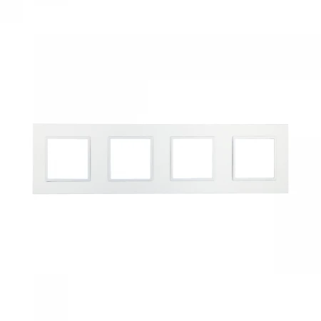 Рамка LK Studio 4-постовая из натурального анодированного алюминия LK45 854423-1