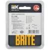 Рамка 1-постовая IEK Brite РУ-1-2-БрТБ темная бронза BR-M12-G-K45