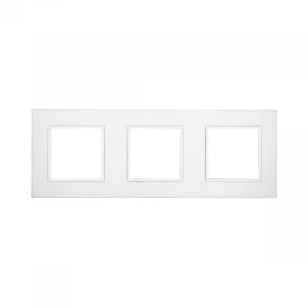 Рамка LK Studio 3-постовая из натурального анодированного алюминия LK45 854323-1