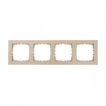 Рамка 4-постовая LK Studio (шампань) LK80 FLAT, 844406-1