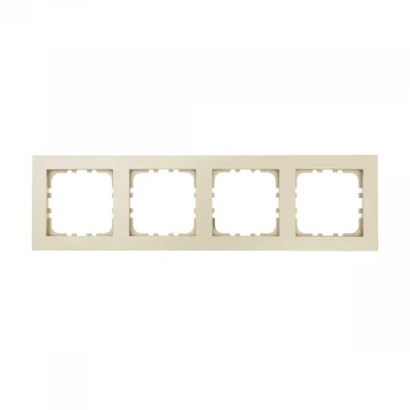 Рамка 4-постовая LK Studio (бежевый матовый) LK80 FLAT, 844402-1