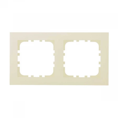 Рамка 2-постовая LK Studio (бежевый матовый) LK80 FLAT, 844202-1