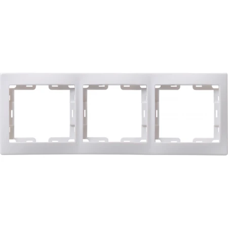 KVARTA Рамка 3-местная вертикальная РВ-3-КБ белый IEK EMK31-K01-DM