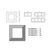 Рамка AMBRELLA VOLT AF580652 Рамка AMBRELLA VOLT AF580652