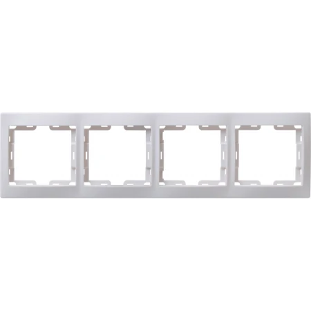 KVARTA Рамка 4-местная вертикальная РВ-4-КБ белый IEK EMK41-K01-DM