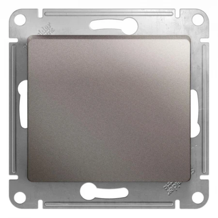 Выключатель одноклавишный Systeme Electric Glossa 10A 250V платина GSL001211