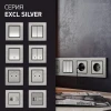 Выключатель двухклавишный Vesta-Electric Exclusive Silver Metallic серебро FVK050203SER Выключатель двухклавишный Vesta-Electric Exclusive Silver Metallic серебро FVK050203SER