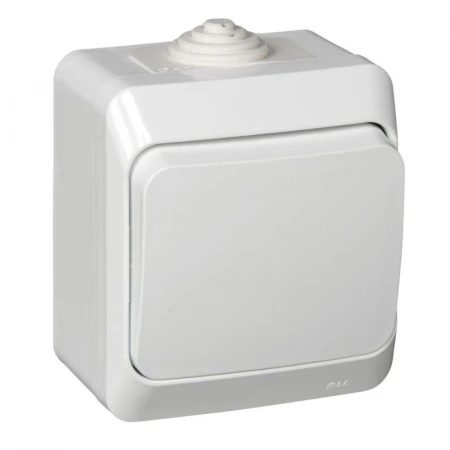 Выключатель одноклавишный Systeme Electric Этюд 10A 250V белый BA10-041B