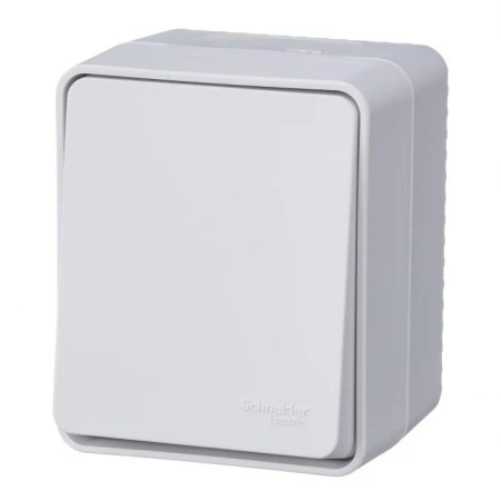 Переключатель одноклавишный проходной Systeme Electric AtlasDesign 10A 250V белый ATN540161