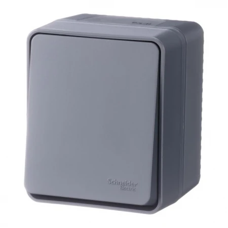 Выключатель одноклавишный Systeme Electric AtlasDesign 10A 250V антрацит ATN544011