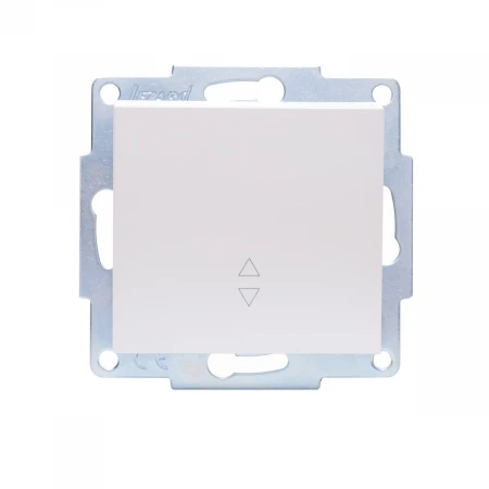 Выключатель проходной Lezard Vesna белый жемчуг 742-3088-105