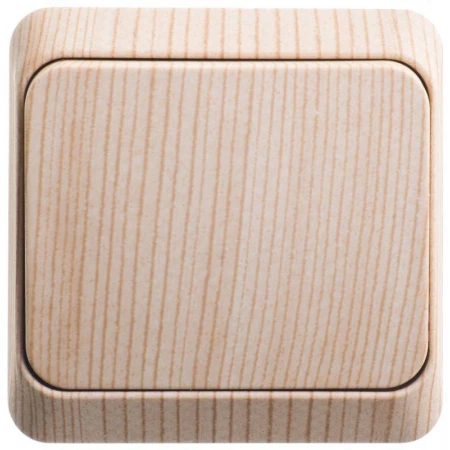 Выключатель одноклавишный Systeme Electric Этюд 10A 250V сосна BA10-001D