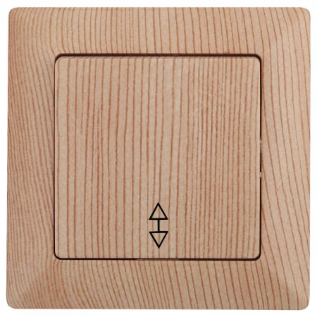 Переключатель одноклавишный ЭРА Intro Solo 10A 250V дерево 4-103-11 Б0043283