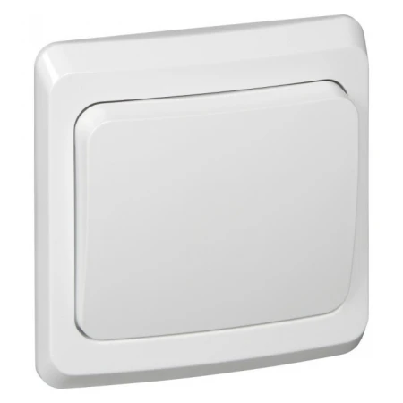 Выключатель одноклавишный Systeme Electric Этюд 10A 250V белый BC10-001B