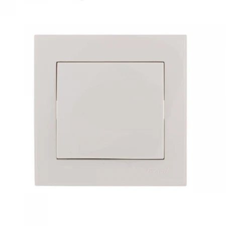 Выключатель промежуточный Lezard Rain белый 703-0202-107