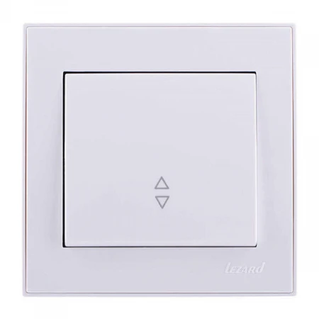 Выключатель проходной Lezard Rain белый 703-0202-105