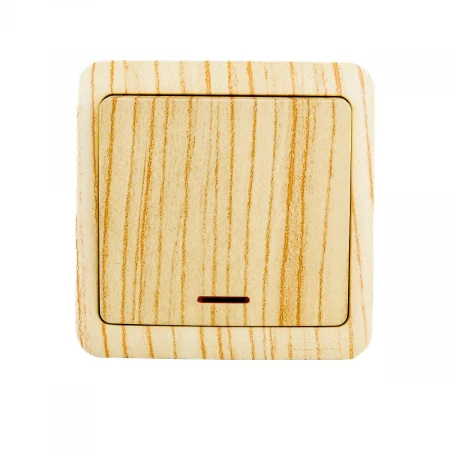 Выключатель с подсветкой Lezard Viola беленый дуб 751-5200-111